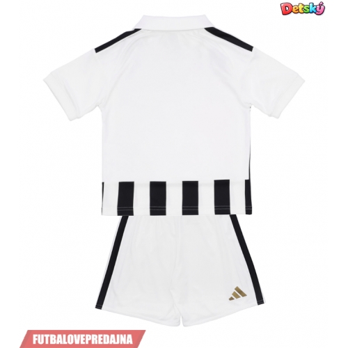 Lacne Dětský Futbalové dres Juventus 2026-27 Krátky Rukáv - Domáci (+ trenírky)